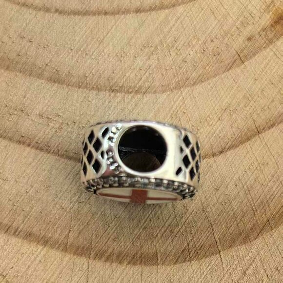 Pandora England Flag Dangle Charm|women Jewelry |travel  Pandora England St Georges Cross Flag Circle Charm, S925 Silver Jewelry